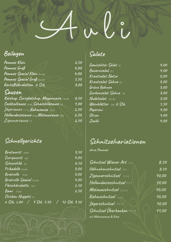 avli menu front